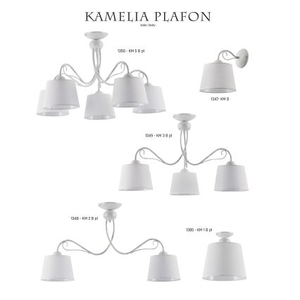 Jupiter 1349 - KM 3 PB - Οροφής φωτιστικό KAMELIA 3xE27/60W/230V