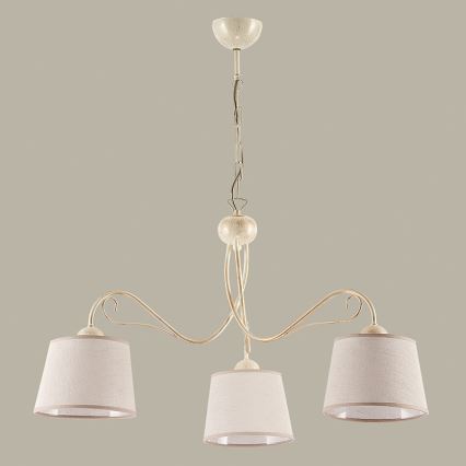 Jupiter 1353 - KM 3 E - Πολύφωτο με αλυσίδα KAMELIA 3xE27/60W/230V