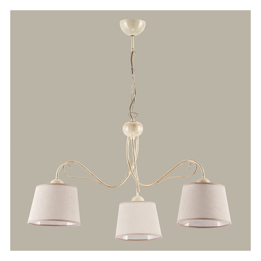 Jupiter 1353 - KM 3 E - Πολύφωτο με αλυσίδα KAMELIA 3xE27/60W/230V