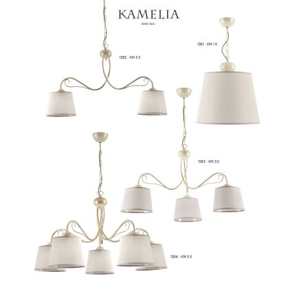 Jupiter 1353 - KM 3 E - Πολύφωτο με αλυσίδα KAMELIA 3xE27/60W/230V