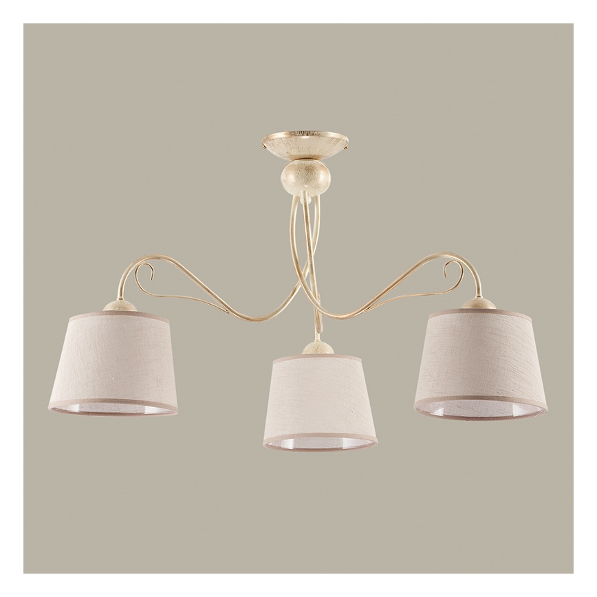 Jupiter 1357 - KM 3 PE - Οροφιαίο φωτιστικό KAMELIA 3xE27/60W/230V