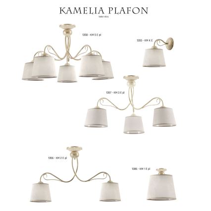 Jupiter 1357 - KM 3 PE - Οροφιαίο φωτιστικό KAMELIA 3xE27/60W/230V