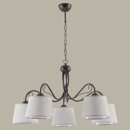 Jupiter 1362 - KM 5 V - Πολύφωτο με αλυσίδα KAMELIA 5xE27/60W/230V