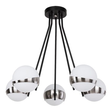 Jupiter 1715 - Κρεμαστό φωτιστικό ELFA 5xE14/40W/230V γυαλιστερό χρώμιο