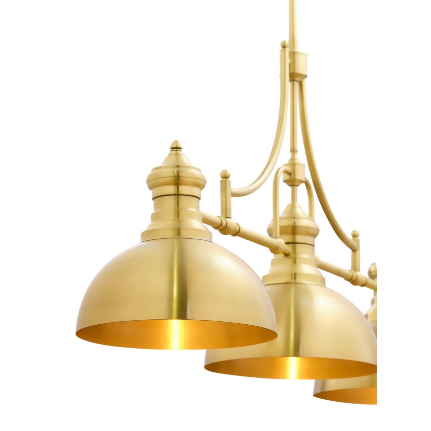 Jupiter 1915 - Φωτιστικό οροφής με ράβδο PLATINO 3xE27/60W/230V ορείχαλκος