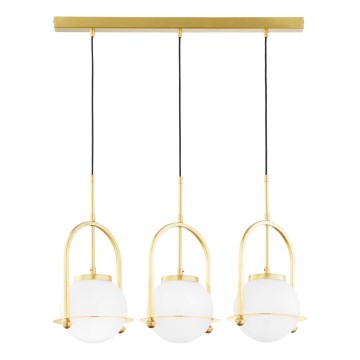 Jupiter 1917 - Κρεμαστό φωτιστικό με καλώδιο ROSSO 3xE27/15W/230V χρυσό