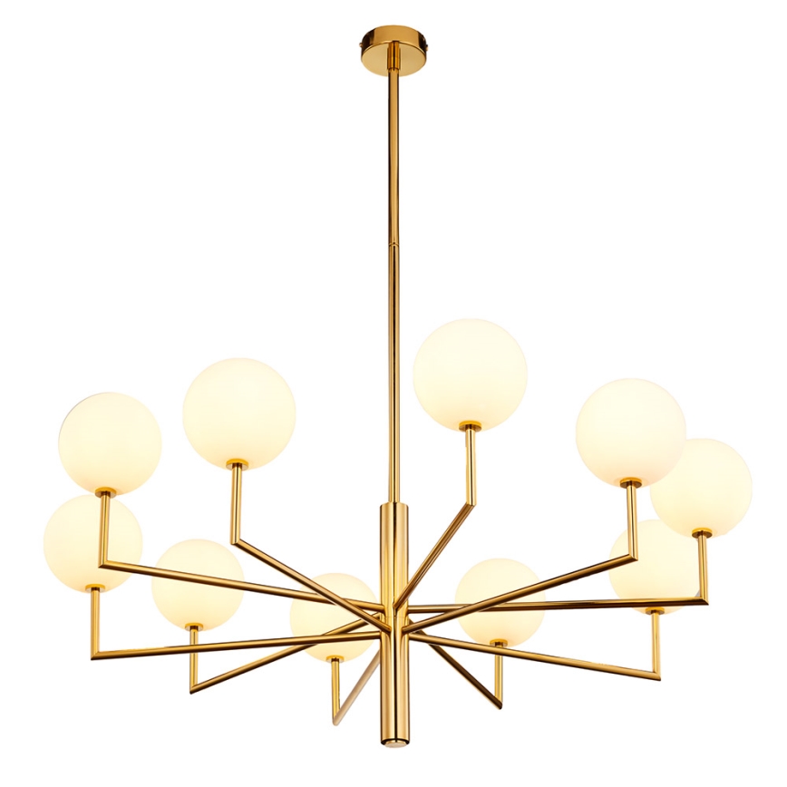 Jupiter 1931 - Κρεμαστό φωτιστικό FEME 10xG9/40W/230V ορείχαλκος