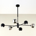 Jupiter 1974 - Κρεμαστό φωτιστικό MOKA 3xGU10/10W/230V + 3xG9/10W/230V μαύρο/γυαλιστερό χρώμιο