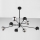 Jupiter 1975 - Κρεμαστό φωτιστικό MOKA 4xGU10/10W/230V + 4xG9/10W/230V μαύρο/γυαλιστερό χρώμιο