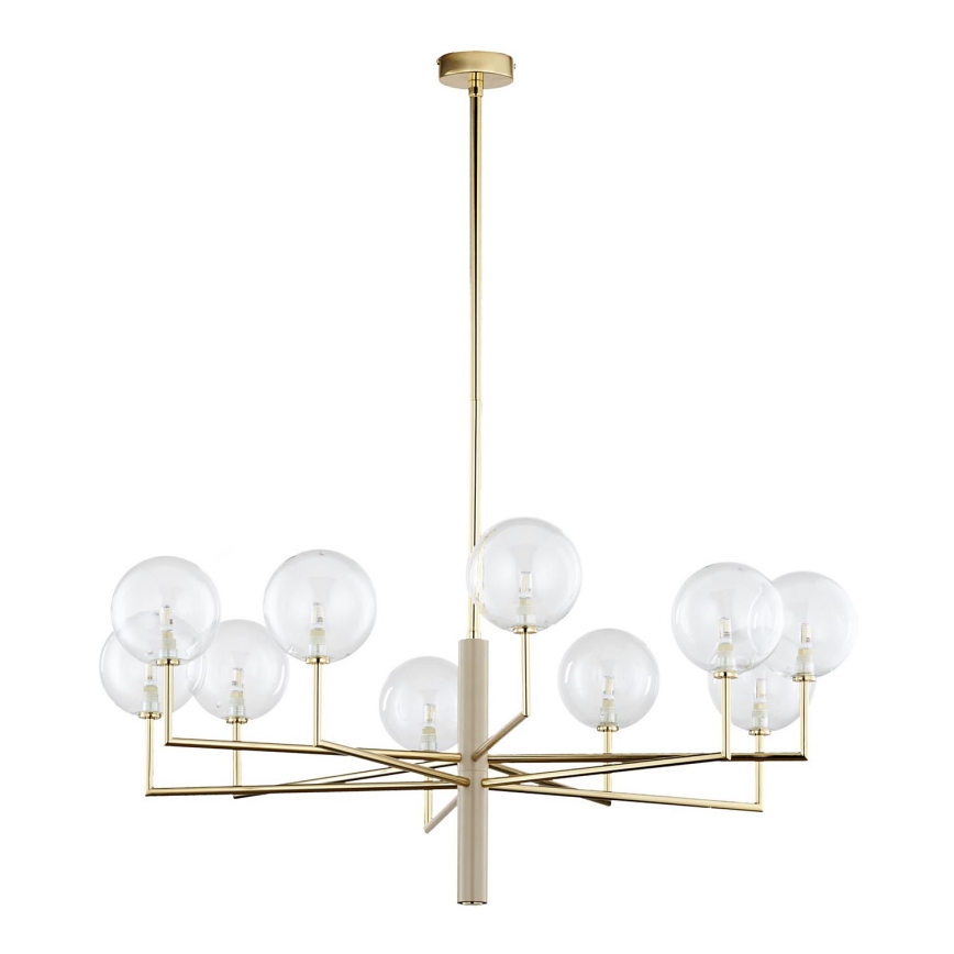 Jupiter 1976 - Κρεμαστό φωτιστικό FEME 10xG9/10W/230V χρυσαφί