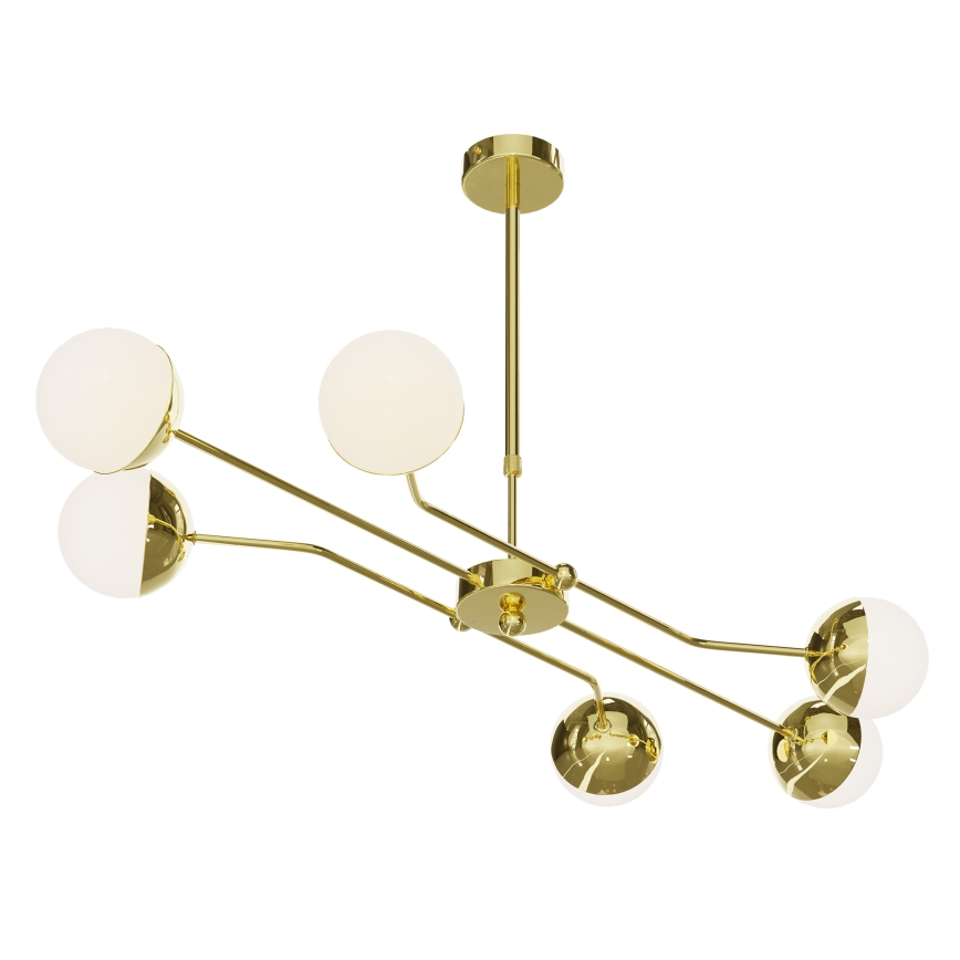 Jupiter 1980 - Κρεμαστό φωτιστικό TRENTO 6xG9/10W/230V χρυσαφί