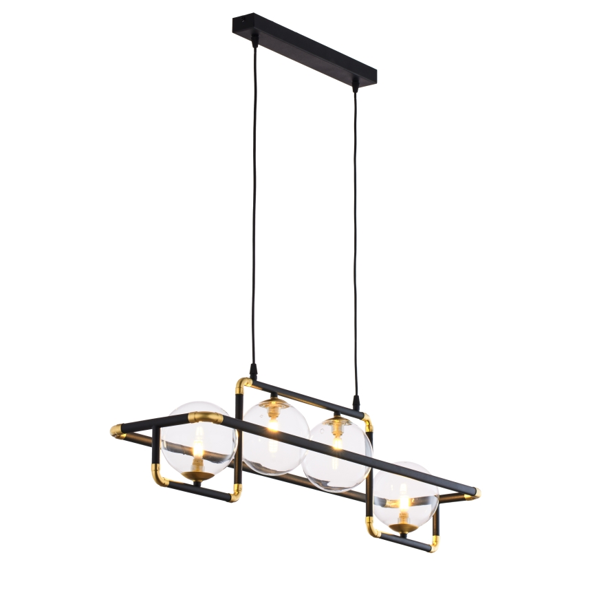 Jupiter 1982 - Κρεμαστό φωτιστικό οροφής ράγα ZAFRA 4xG9/10W/230V μαύρο