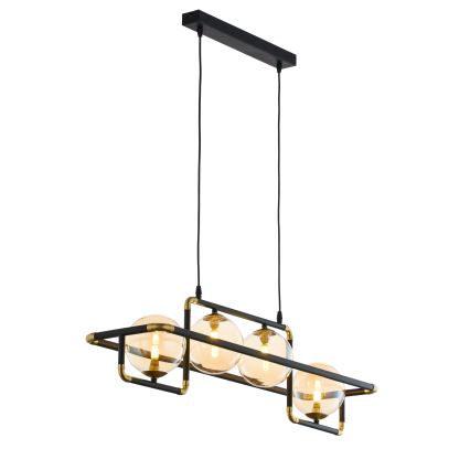 Jupiter 1983 - Κρεμαστό φωτιστικό οροφής ράγα  ZAFRA 4xG9/10W/230V μαύρο/μπεζ