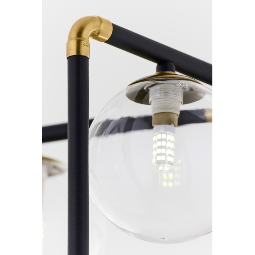 Jupiter 1985 - Κρεμαστό φωτιστικό IBRA 5xG9/10W/230V μαύρο/χρυσαφί