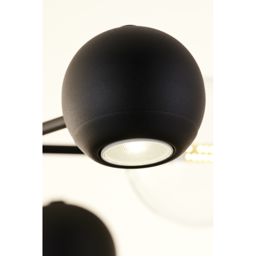 Jupiter 1993 - Κρεμαστό φωτιστικό MOKA 3xGU10/10W/230V + 3xG9/10W/230V μαύρο/μπεζ