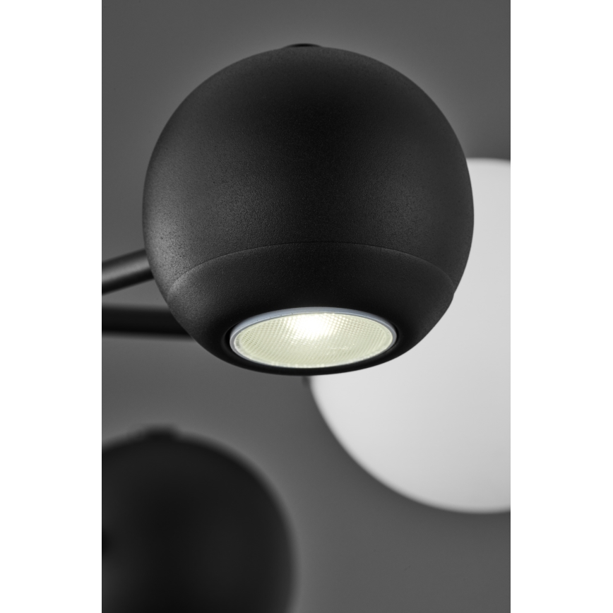 Jupiter 1997 - Κρεμαστό φωτιστικό MOKA 3xGU10/10W/230V + 3xG9/10W/230V μαύρο/λευκό