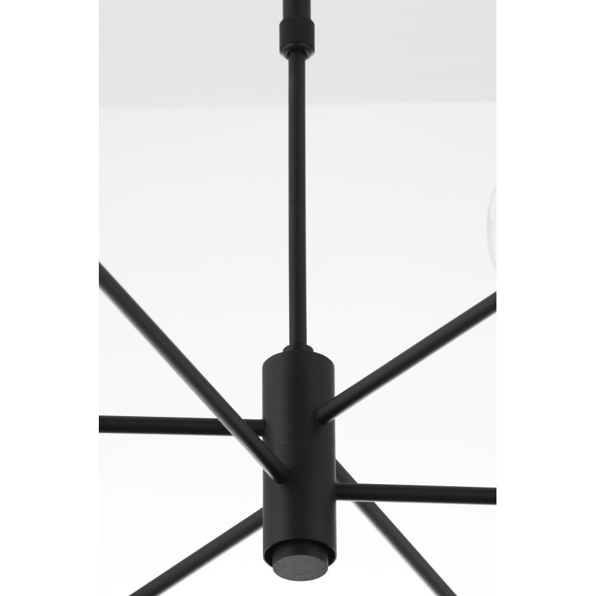 Jupiter 1997 - Κρεμαστό φωτιστικό MOKA 3xGU10/10W/230V + 3xG9/10W/230V μαύρο/λευκό