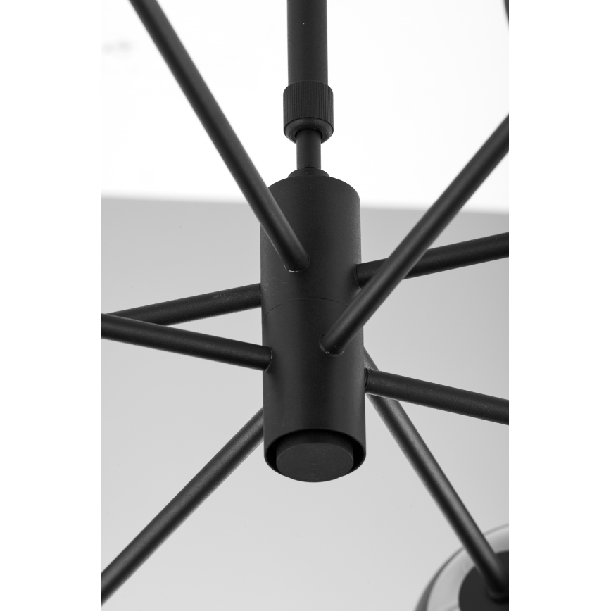 Jupiter 1998 - Κρεμαστό φωτιστικό MOKA 4xGU10/10W/230V + 4xG9/10W/230V μαύρο/λευκό