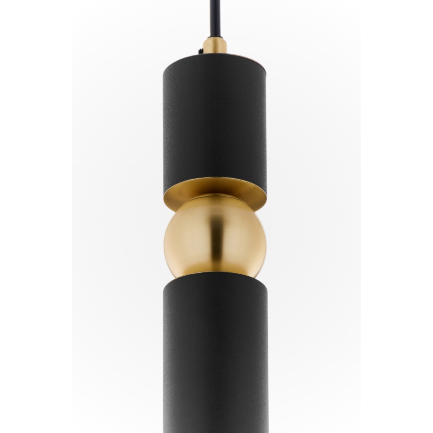 Jupiter 2003 - Κρεμαστό φωτιστικό οροφής ALAS 1xGU10/10W/230V μαύρο/χρυσαφί