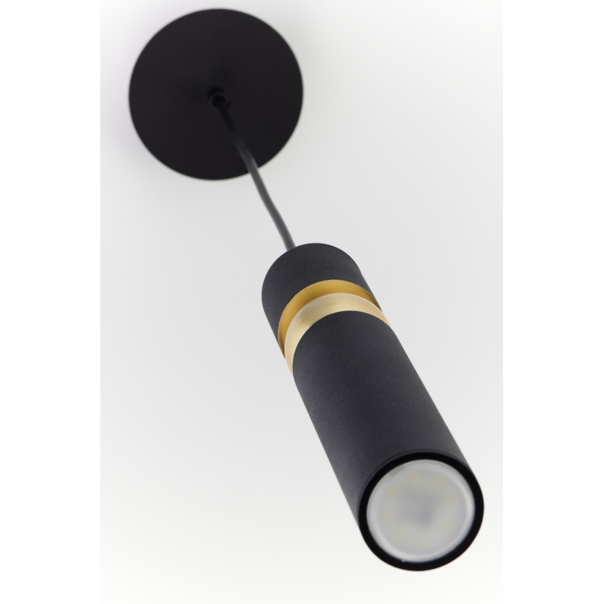 Jupiter 2003 - Κρεμαστό φωτιστικό οροφής ALAS 1xGU10/10W/230V μαύρο/χρυσαφί