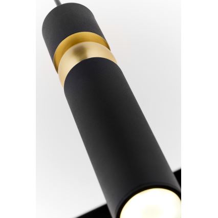 Jupiter 2003 - Κρεμαστό φωτιστικό οροφής ALAS 1xGU10/10W/230V μαύρο/χρυσαφί