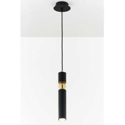 Jupiter 2003 - Κρεμαστό φωτιστικό οροφής ALAS 1xGU10/10W/230V μαύρο/χρυσαφί