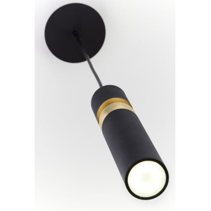 Jupiter 2003 - Κρεμαστό φωτιστικό οροφής ALAS 1xGU10/10W/230V μαύρο/χρυσαφί