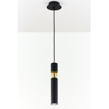 Jupiter 2003 - Κρεμαστό φωτιστικό οροφής ALAS 1xGU10/10W/230V μαύρο/χρυσαφί