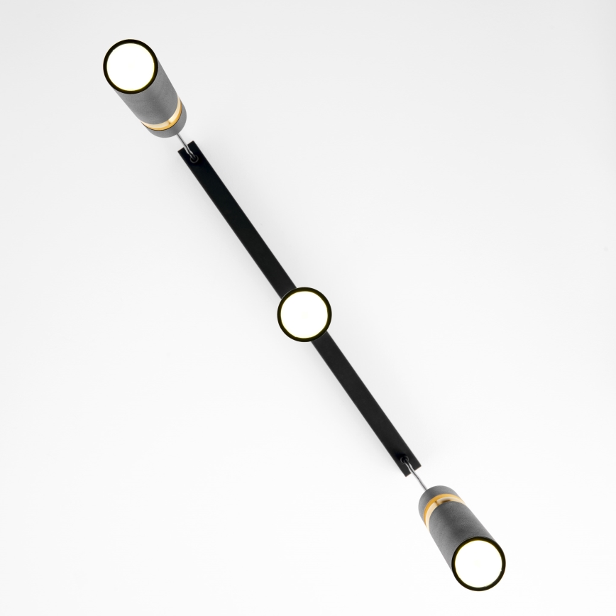 Jupiter 2004 - Κρεμαστό φωτιστικό οροφής ALAS 3xGU10/10W/230V μαύρο/χρυσαφί