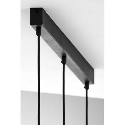 Jupiter 2004 - Κρεμαστό φωτιστικό οροφής ALAS 3xGU10/10W/230V μαύρο/χρυσαφί