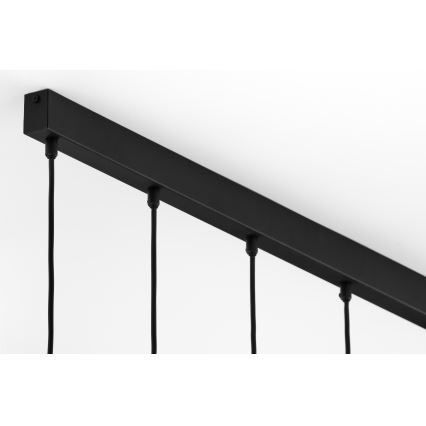Jupiter 2005 - Κρεμαστό φωτιστικό οροφής ALAS 6xGU10/10W/230V μαύρο/χρυσαφί