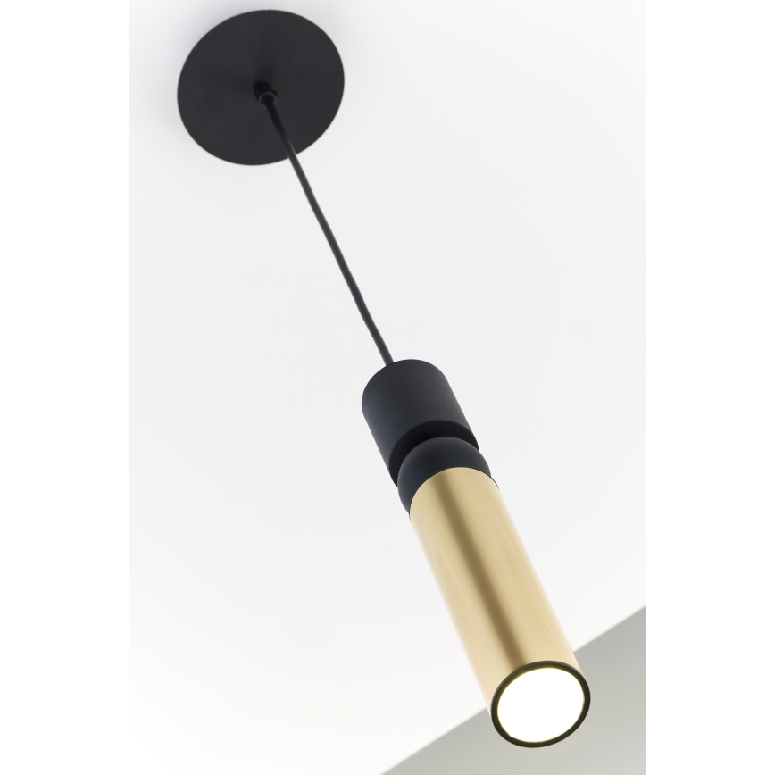 Jupiter 2006 - Κρεμαστό φωτιστικό οροφής ALAS 1xGU10/10W/230V χρυσαφί/μαύρο