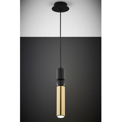 Jupiter 2006 - Κρεμαστό φωτιστικό οροφής ALAS 1xGU10/10W/230V χρυσαφί/μαύρο