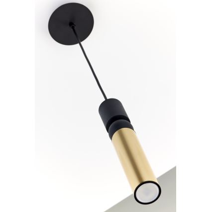 Jupiter 2006 - Κρεμαστό φωτιστικό οροφής ALAS 1xGU10/10W/230V χρυσαφί/μαύρο