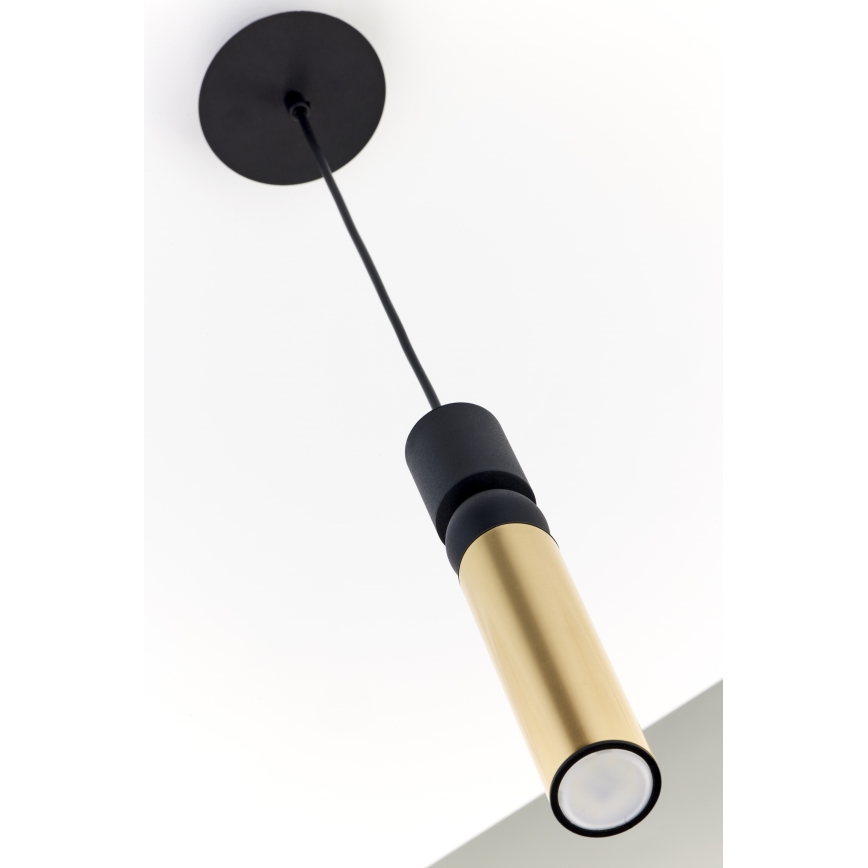 Jupiter 2006 - Κρεμαστό φωτιστικό οροφής ALAS 1xGU10/10W/230V χρυσαφί/μαύρο