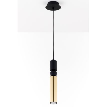 Jupiter 2006 - Κρεμαστό φωτιστικό οροφής ALAS 1xGU10/10W/230V χρυσαφί/μαύρο