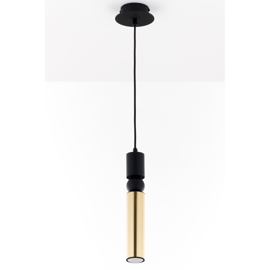 Jupiter 2006 - Κρεμαστό φωτιστικό οροφής ALAS 1xGU10/10W/230V χρυσαφί/μαύρο