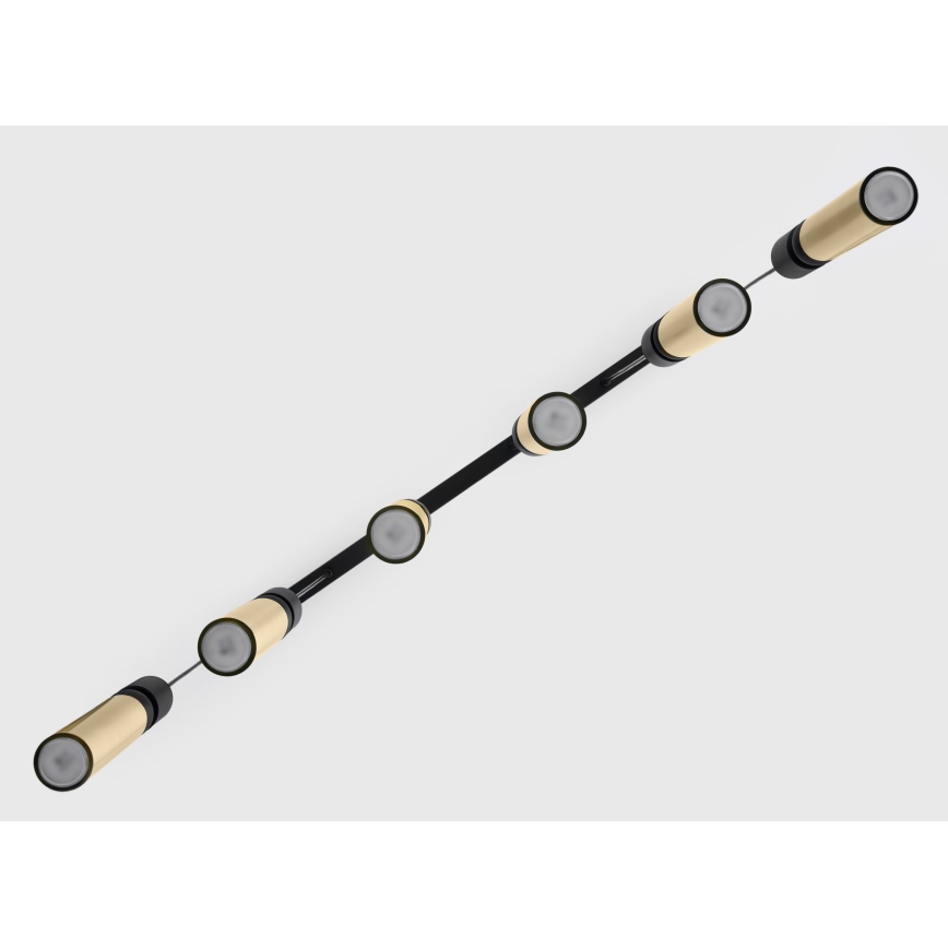 Jupiter 2008 - Κρεμαστό φωτιστικό οροφής ALAS 6xGU10/10W/230V χρυσαφί/μαύρο