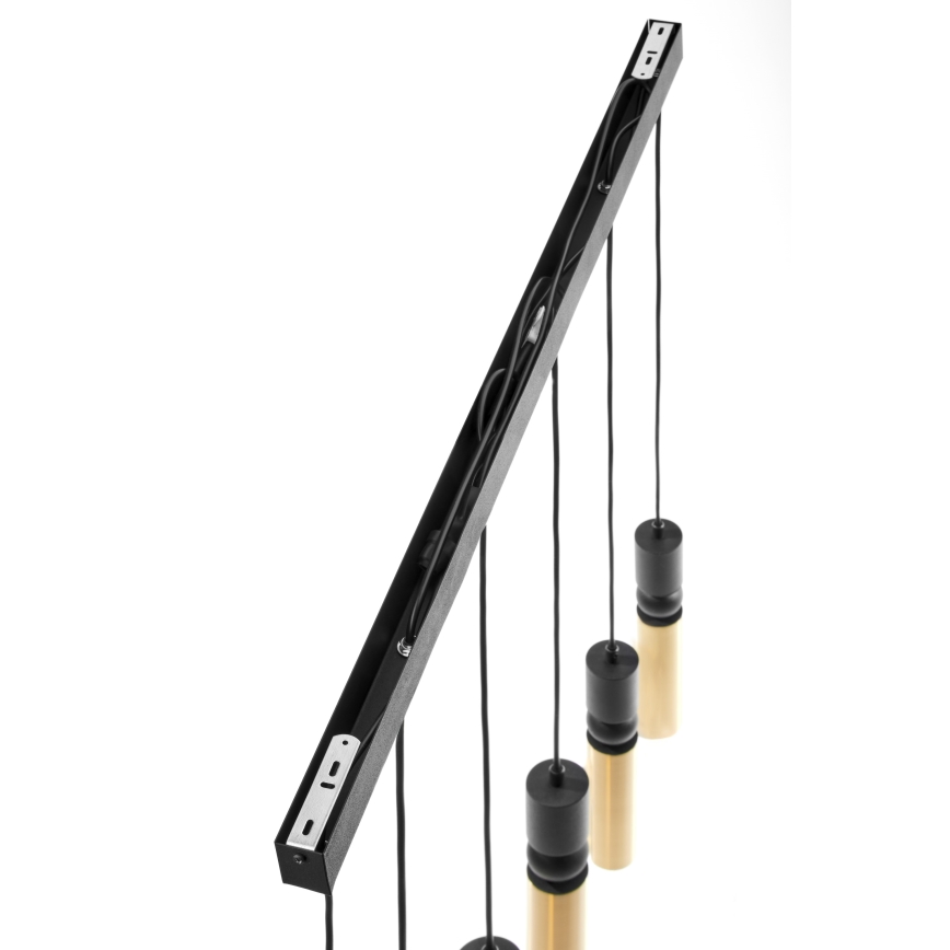 Jupiter 2008 - Κρεμαστό φωτιστικό οροφής ALAS 6xGU10/10W/230V χρυσαφί/μαύρο