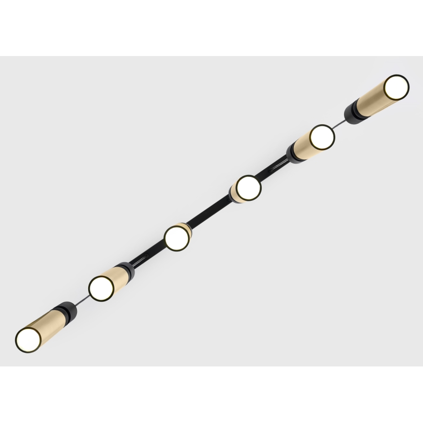 Jupiter 2008 - Κρεμαστό φωτιστικό οροφής ALAS 6xGU10/10W/230V χρυσαφί/μαύρο