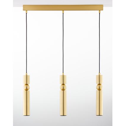 Jupiter 2010 - Κρεμαστό φωτιστικό οροφήςALAS 3xGU10/10W/230V χρυσαφί