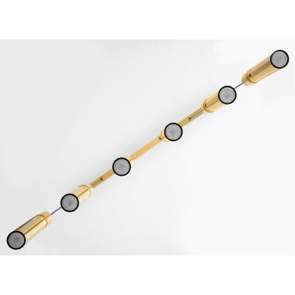 Jupiter 2011 - Κρεμαστό φωτιστικό οροφής ALAS 6xGU10/10W/230V χρυσαφί