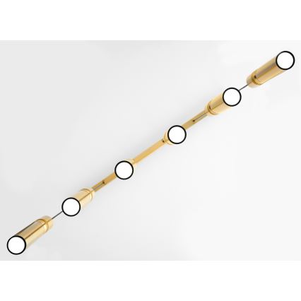 Jupiter 2011 - Κρεμαστό φωτιστικό οροφής ALAS 6xGU10/10W/230V χρυσαφί