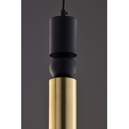 Jupiter 2012 - Κρεμαστό φωτιστικό οροφής ALAS 5xGU10/10W/230V μαύρο/χρυσαφί