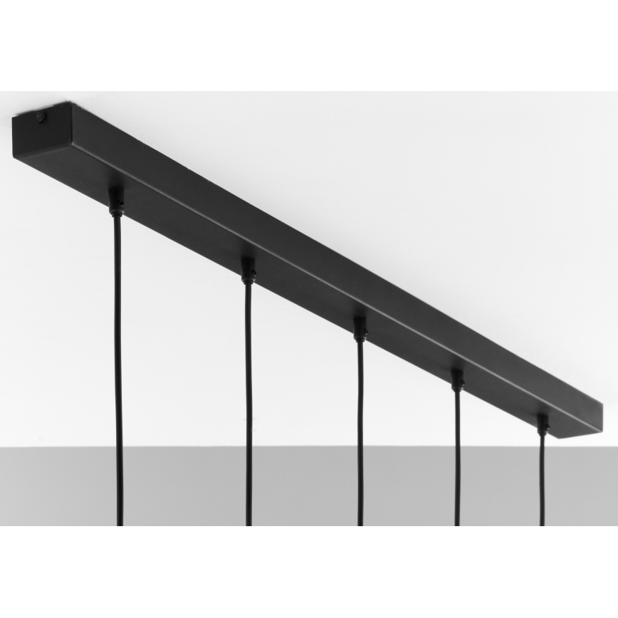 Jupiter 2012 - Κρεμαστό φωτιστικό οροφής ALAS 5xGU10/10W/230V μαύρο/χρυσαφί