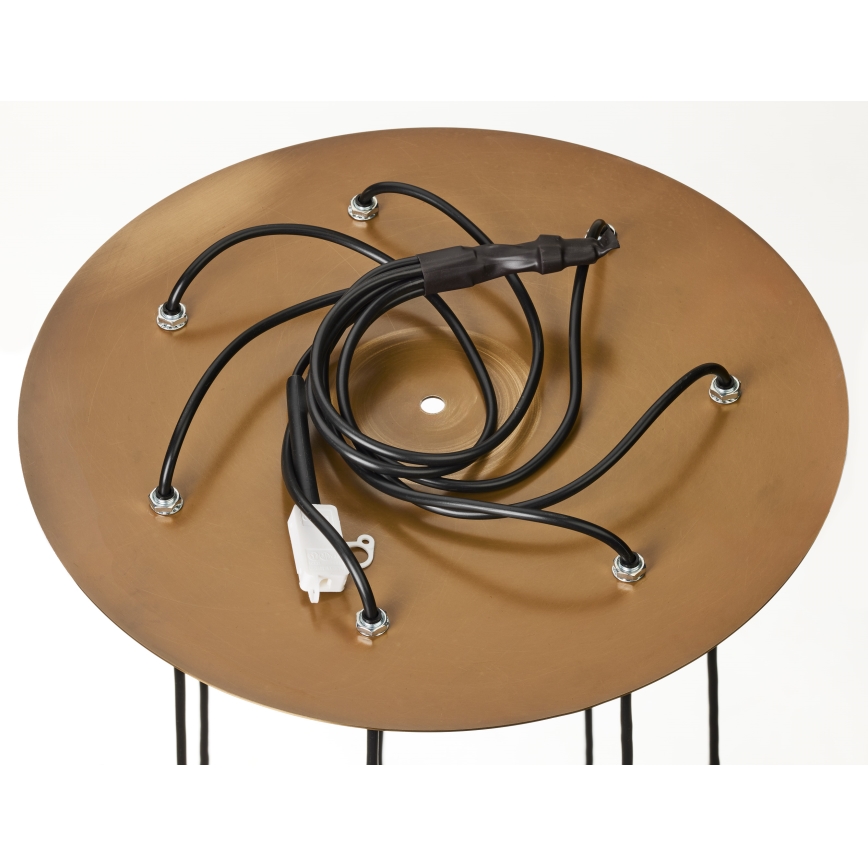Jupiter 2012 - Κρεμαστό φωτιστικό οροφής ALAS 5xGU10/10W/230V μαύρο/χρυσαφί