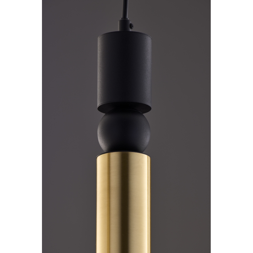 Jupiter 2012 - Κρεμαστό φωτιστικό οροφής ALAS 5xGU10/10W/230V μαύρο/χρυσαφί
