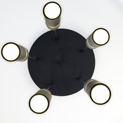 Jupiter 2014 - Κρεμαστό φωτιστικό οροφής ALAS 5xGU10/10W/230V μαύρο/χρυσαφί