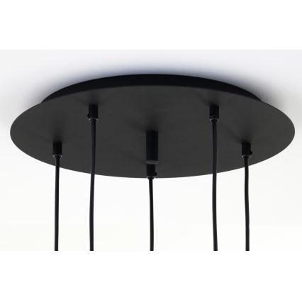 Jupiter 2014 - Κρεμαστό φωτιστικό οροφής ALAS 5xGU10/10W/230V μαύρο/χρυσαφί
