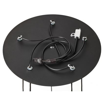 Jupiter 2014 - Κρεμαστό φωτιστικό οροφής ALAS 5xGU10/10W/230V μαύρο/χρυσαφί